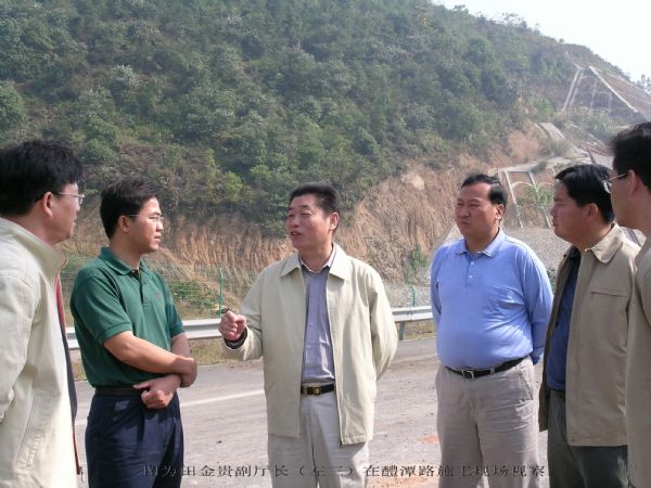 广西交通厅副厅长田金贵一行视察广西拉斯维加斯3133ccBOT项目——湖南省醴潭高速公路 - 企业要闻 - 拉斯维加斯3133cc