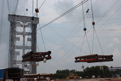 钦江特大桥无支架缆索吊装系统试吊乐成 - 企业要闻 - 拉斯维加斯3133cc